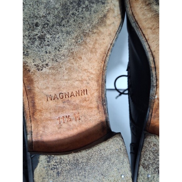 Magnanni Sergio Wingtip Oxford Dress Shoes 13974 11.5M Black Calfskin Leather main image 10